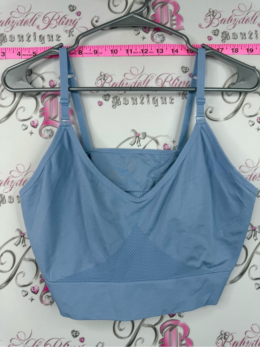 FWD sports bra stretchy Seamless Light Blue Wireless Bralette - Women Intimates